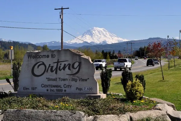 Welcome Sign to Orting